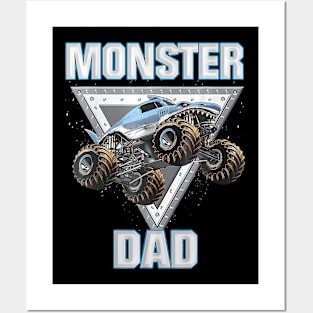 Dad Monster Truck Are My Jam Truck Lovers Posters and Art